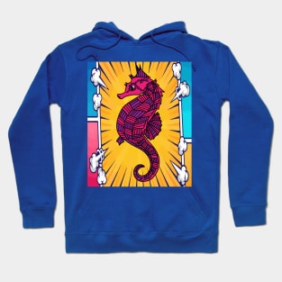 Seahorse Water Swim Badge Hoodie